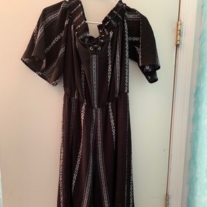 Off the shoulder. Never worn, only tried on